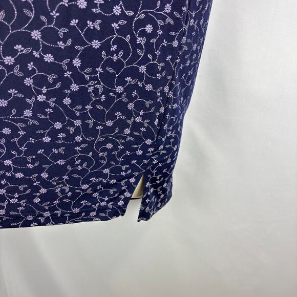 Fashion Bug Vintage Floral Blouse | Women’s XL | Blue Button Front Top - Picture 4 of 14